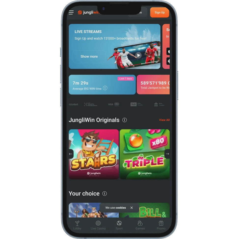 JungliWin Casino Mobil Nutzen